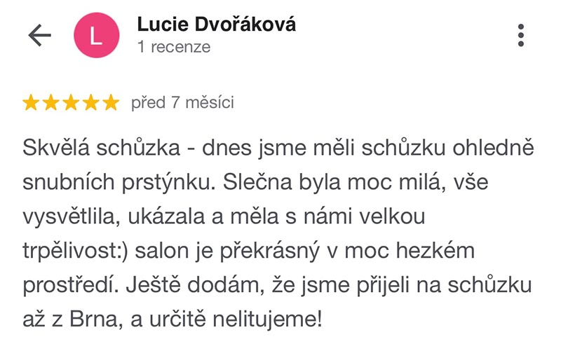 google recenze elody prsteny