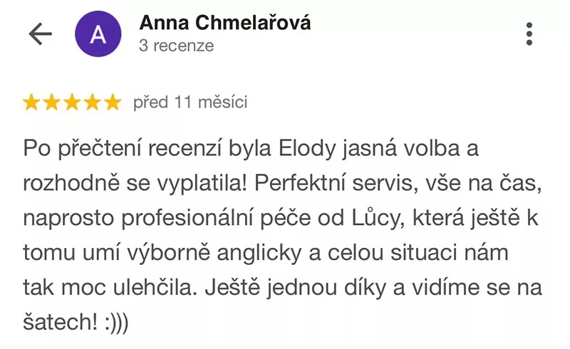 google recenze elody prsteny